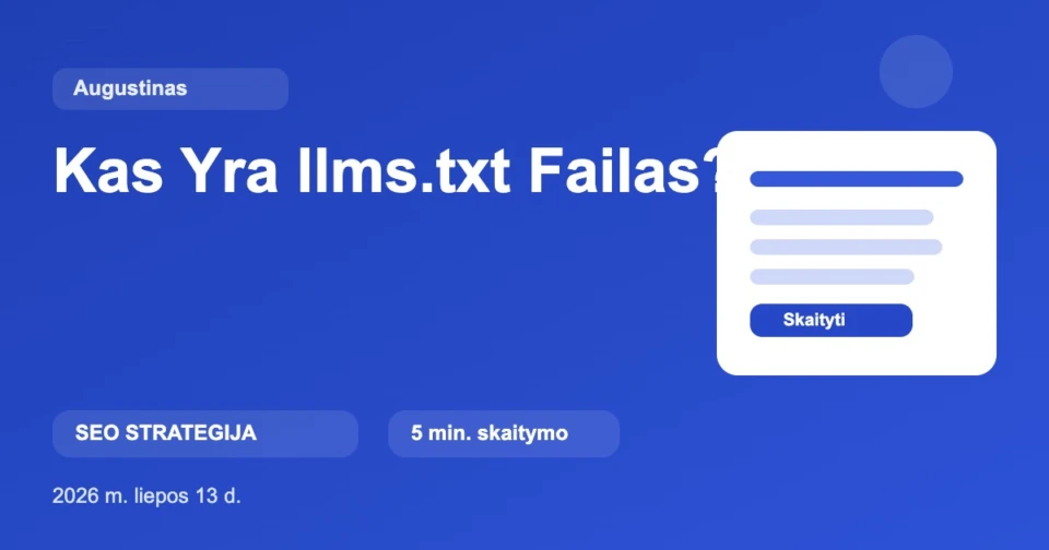 Kas yra llms.txt failas?